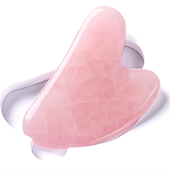 Rose Quartz Gua Sha Facial Tool - Picture 2 of 5